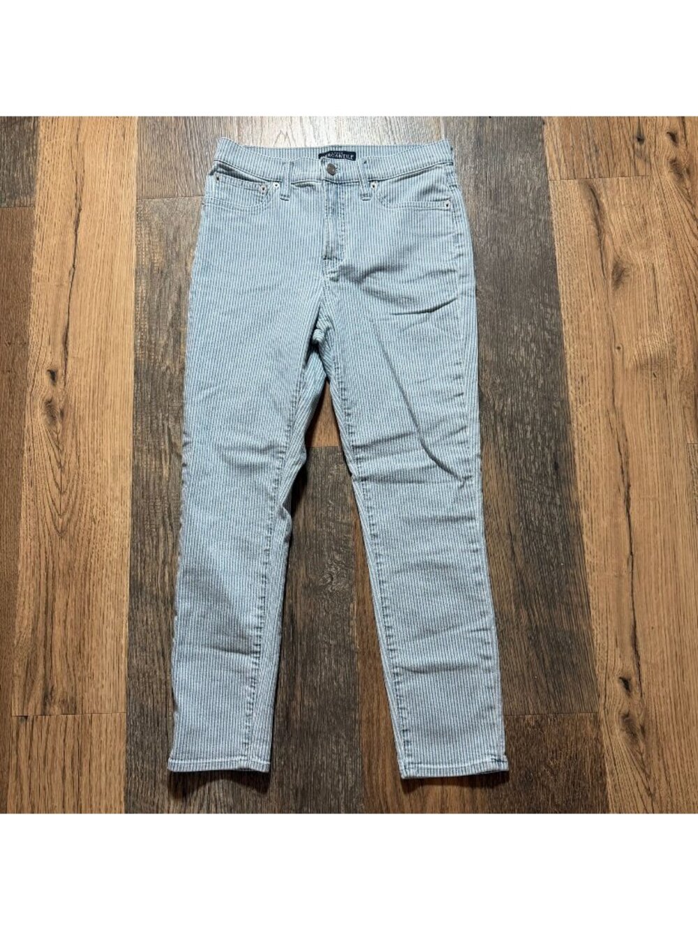 J. Crew Mercantile 10" Highest-Rise Skinny Jean with Piper Stripe Size 26